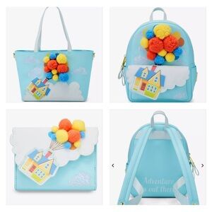 Loungefly Disney Pixar Up Floating House Pom Pom Complete Set